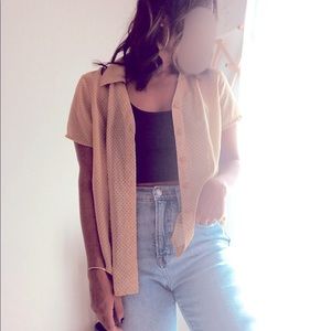 Vintage soft polka dot top!